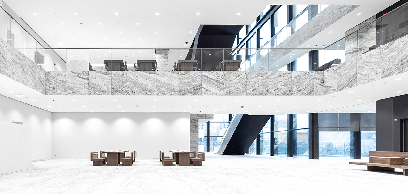 Monolithic acoustic solution for offices