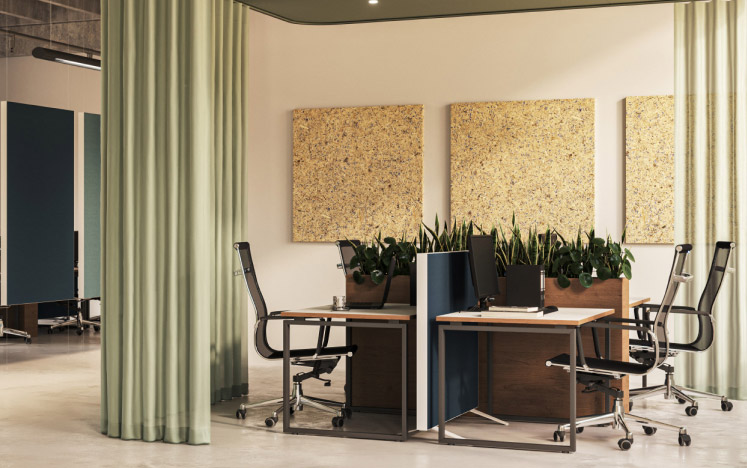 Rockfon Senses natural acoustic panels